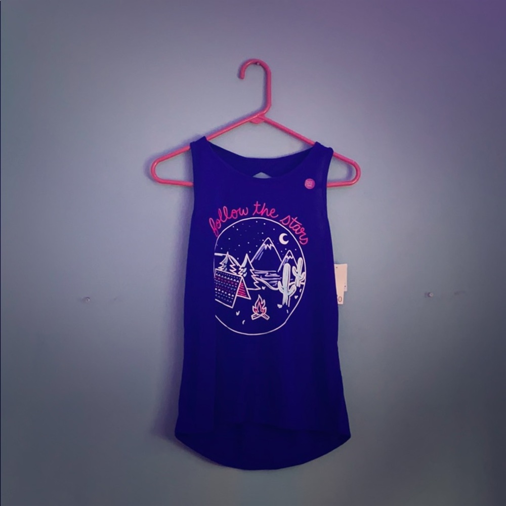 Navy blue sleep tank top